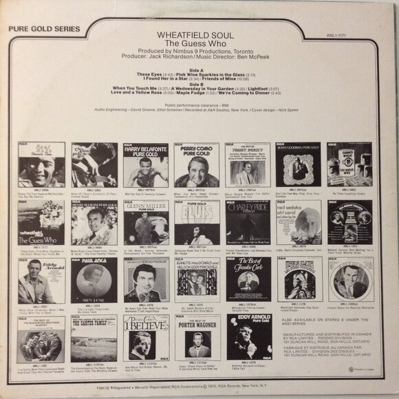 The Guess Who Wheatfield Soul Classic Rock Vinyl Record LP 1969 - Picture 2 of 4
